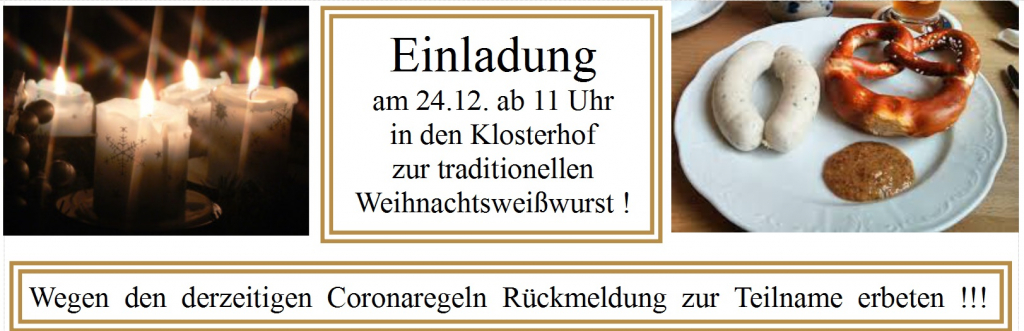 Weihnachtsweisswursteinladung